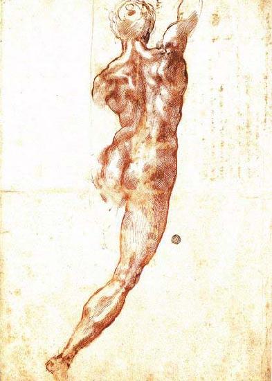 Michelangelo Buonarroti Study for a Nude Germany oil painting art